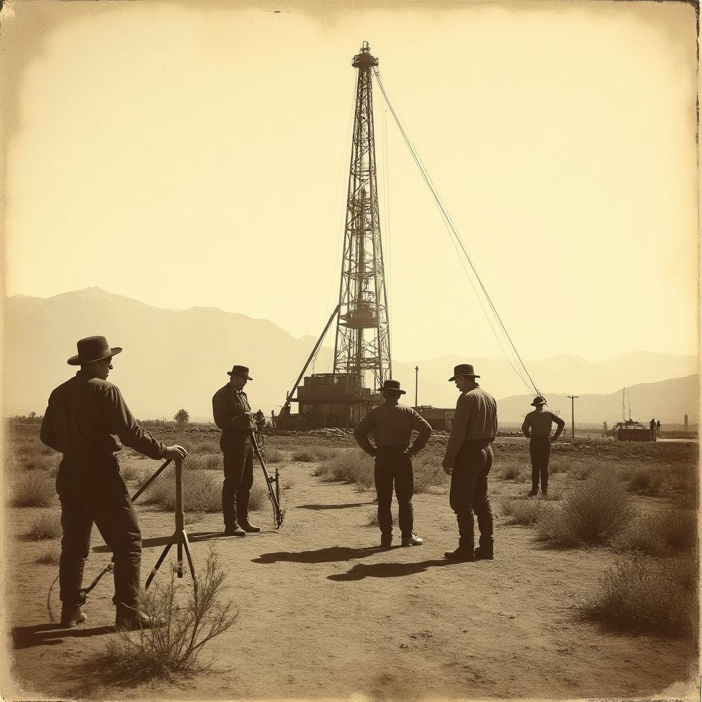 Foto histórica de la fundación de YPF