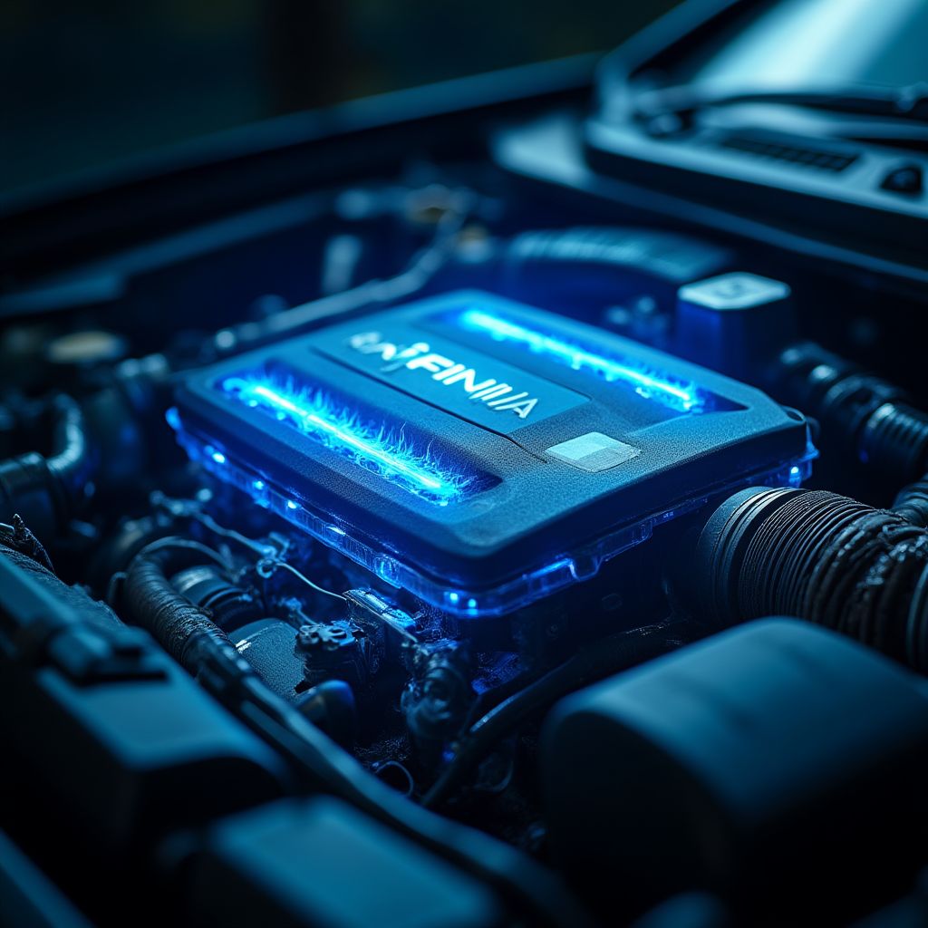 Motor de auto con tecnología Infinia
