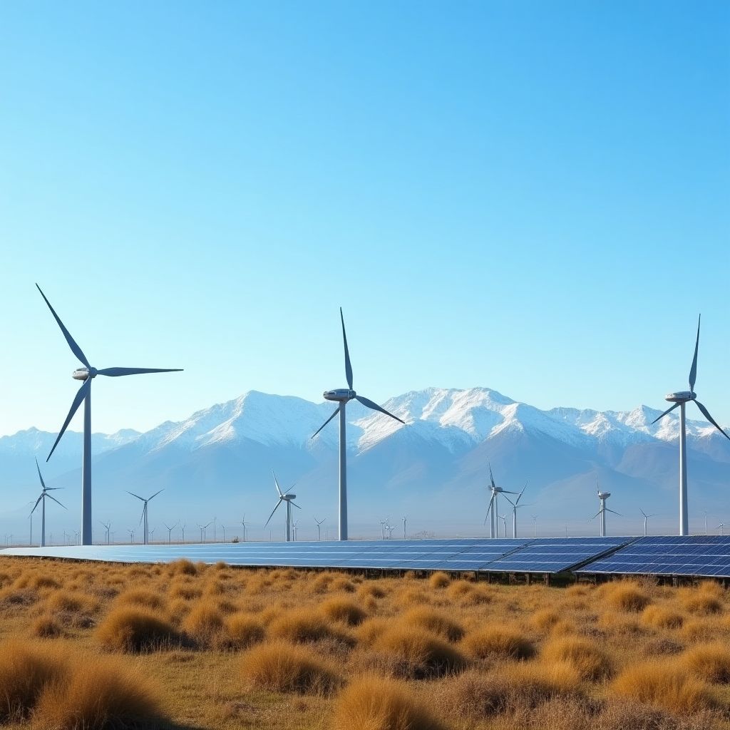 Energías renovables en un paisaje argentino